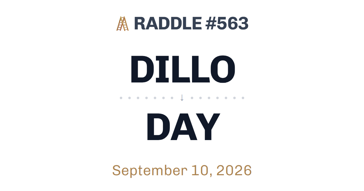 Play today's Raddle
