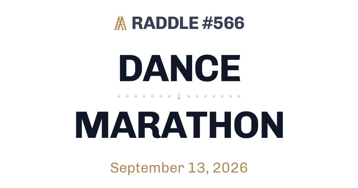 Play today's Raddle