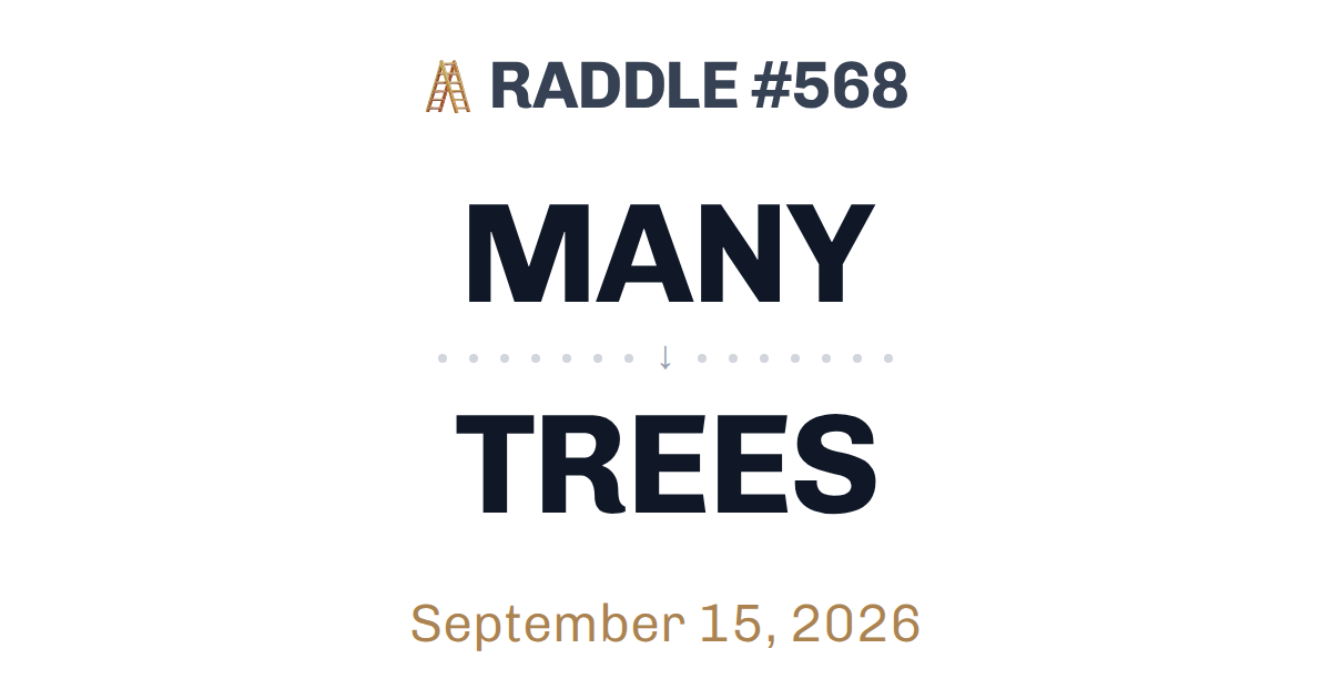 Play today's Raddle